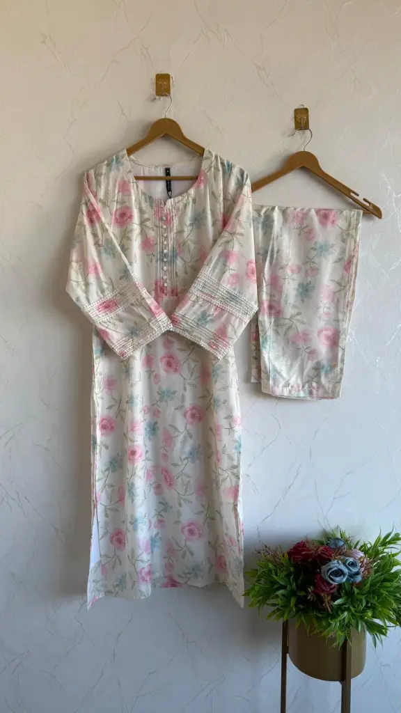 white with floralprint